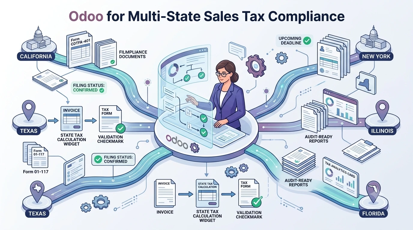 Odoo for Multi-State Sales Tax Compliance